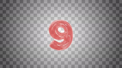Red Jelly Number 9 Reveal Animation