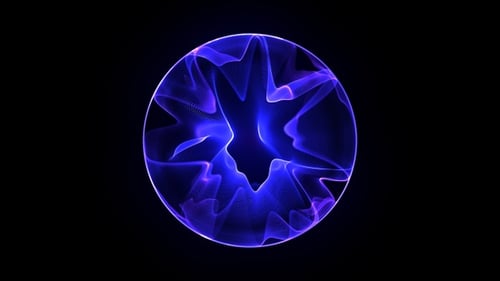 Dynamic Abstract Plasma Energy Sphere Animation