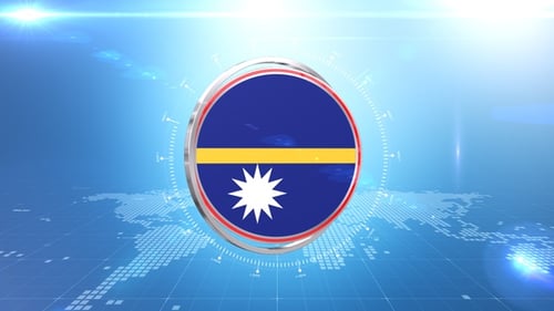 Futuristic Broadcast Circle Reveal with Tech Elements