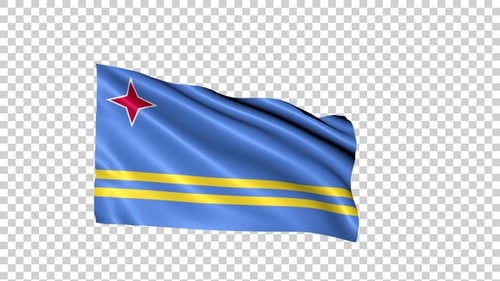 Boucle du drapeau d'Aruba