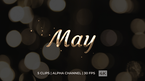 Animation de texte de mai