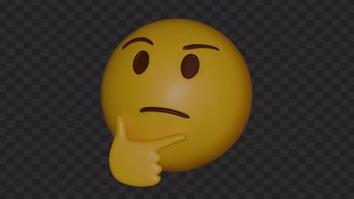 Denkende Emoji-Animation V2