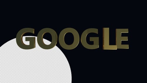 Modern Golden 3D Text Reveal Animation