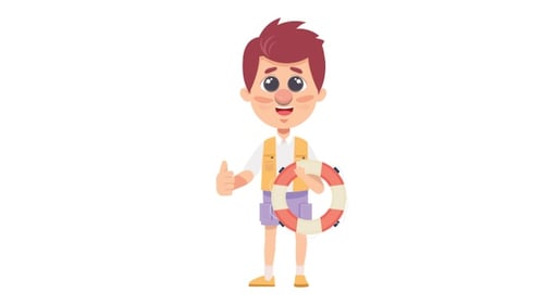 Beach Safety Character Concept Animation