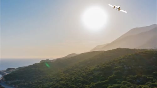 Animated Plane Flying with Alpha Channel