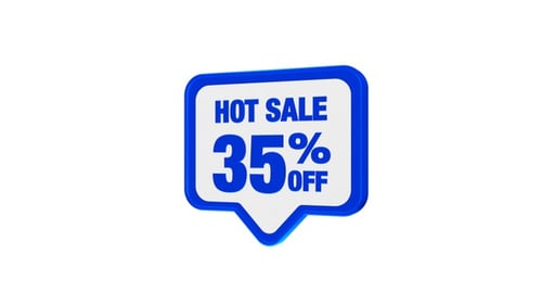 Hot Sale 35 Percent Off Speech Bubble Animation