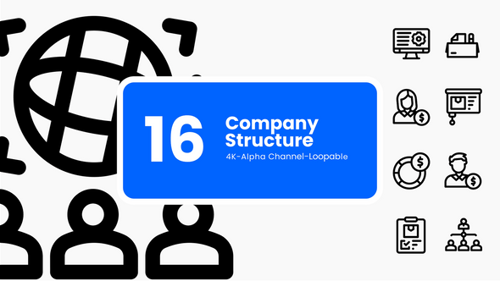 Animated Business Icon Set for Corporate Presentations