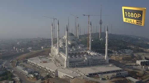 Aerial Mosque Construction And City 38