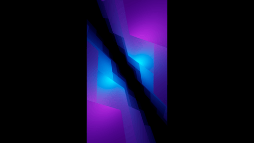 Vertical video purple and blue gradient rotating squares tunnel