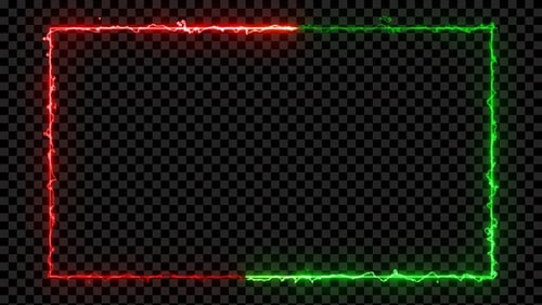 Electric Energy Neonrahmen Loop Rot & Grün V2