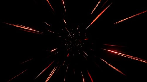 Futuristic Red Light Streaks Background