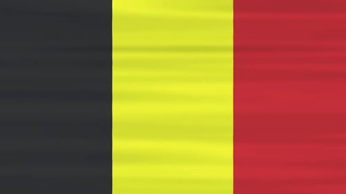 Seamless Waving Belgium Flag Animation