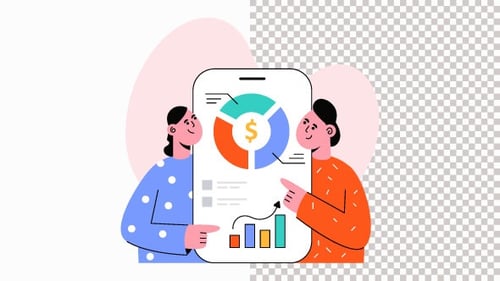 Budget Planning Animation Alpha Channel