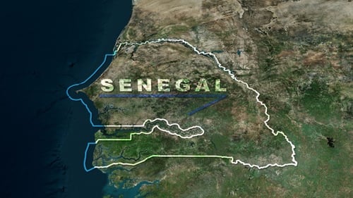 Dynamic World Map Zoom to Country Outline and Name Reveal