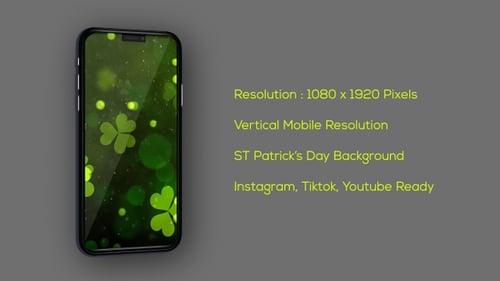 St Patrick's Day Background 8 - Vertical Video