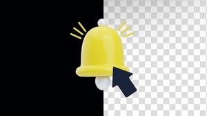 3D Bell Icon Animation 4K, Backgrounds Motion Graphics ft. 3D & Icon ...