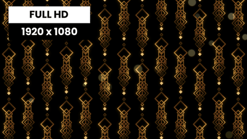 Loop dourado Art Déco 01 VJ
