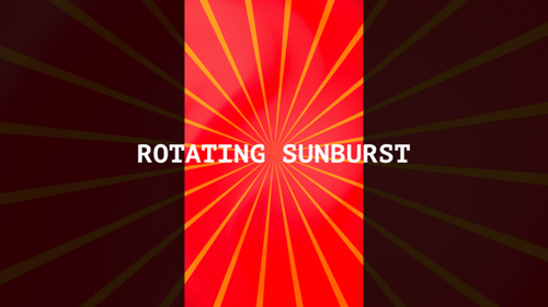 Dynamic Red and Yellow Geometric Sunburst Background Animation