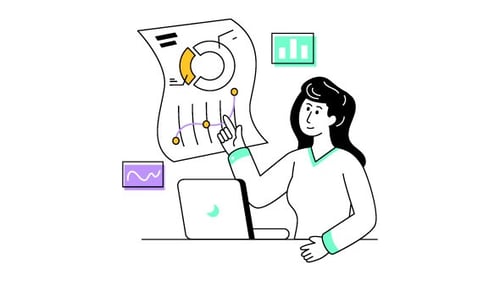 Business Report Animation Alpha Channel