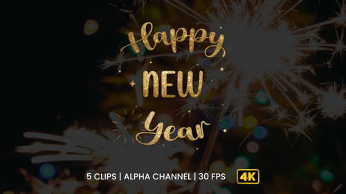 Happy New Year Text Animation