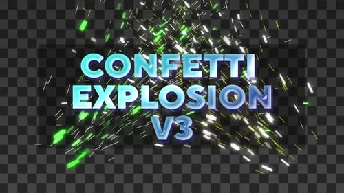 Bright Confetti Explosion Animated Overlay