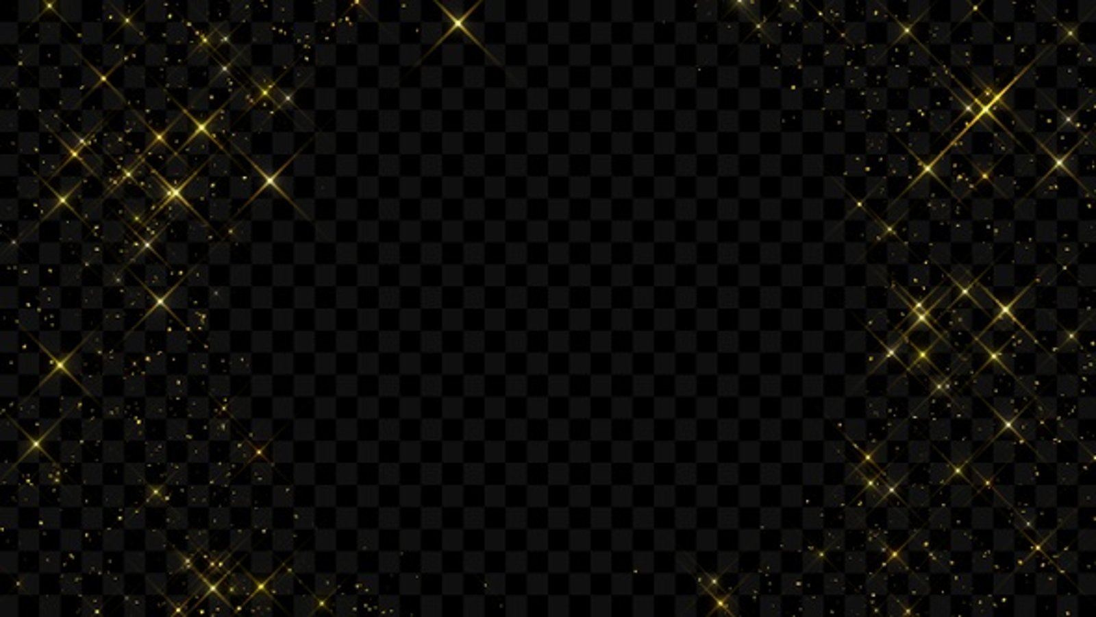 Golden Sparkle Dust Overlay with Glinting Particles, Overlays Motion ...