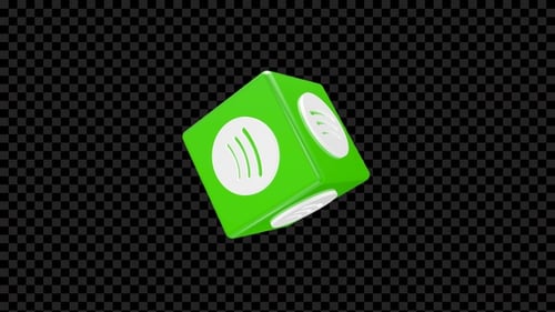 3D Spotify Icon