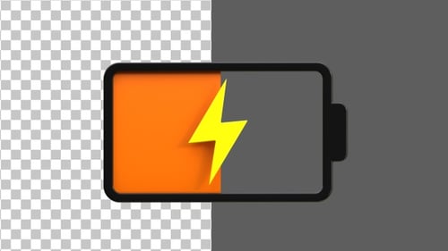 3D Battery Charging | Alpha Channel