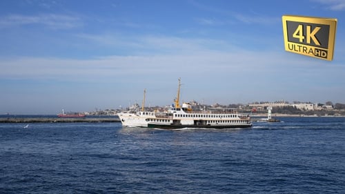 Istanbul Cityscape Ferries in a Sunny Day-8