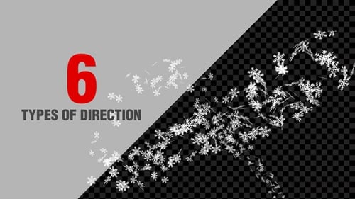 Animated Snowflake Overlays for Winter Holiday Projects