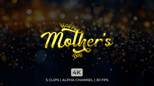 Happy Mother's Day Lettering Animation