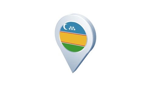 Icône du drapeau du Karakalpakstan