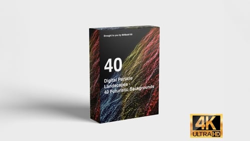 Animated Futuristic Digital Particle Wave Backgrounds