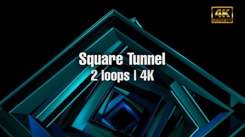 Square Tunnel 4K VJ Pack