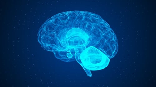 Blue Technology Brain