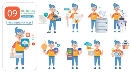 Technology And Data Security Concept - Transparency