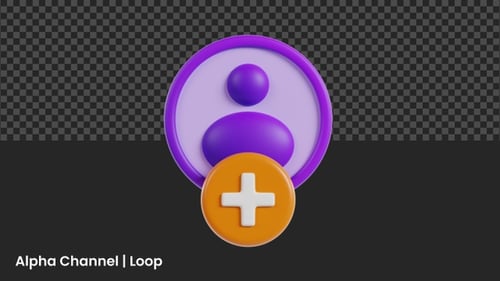 Animation 3D du bouton de suivi des réseaux sociaux | Alpha Loop