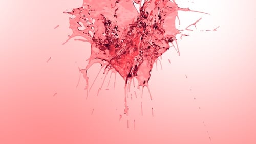Pink Liquid Splash Dynamic Animation