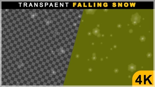 Smooth And Slow Falling Winter Snow On Transparent Background