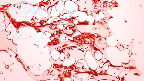 Fluid Red Liquid Splash Reveal Transition