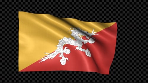 Drapeau Bhoutan