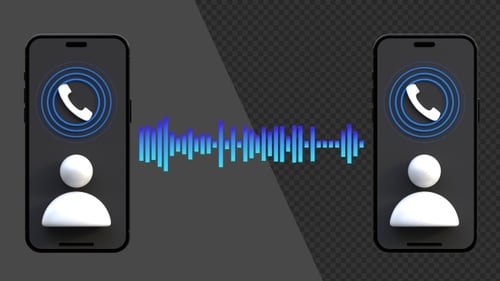 3D-Animation von Telefongesprächen | Alpha Channel