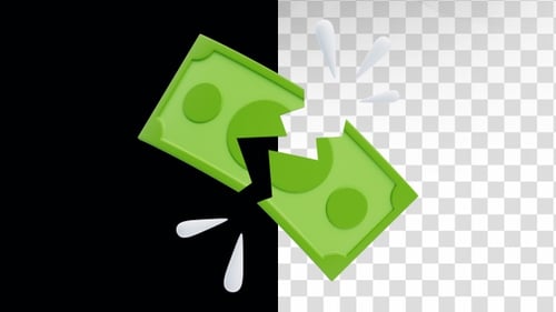 3D Animation of Broken Money