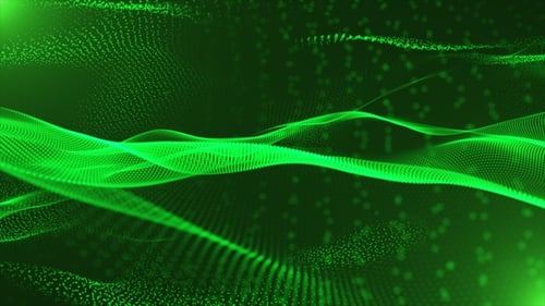 Particles Wave Green V6