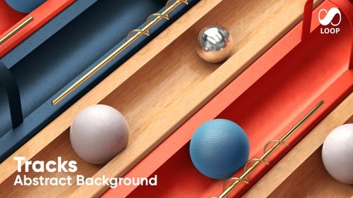 Tracks Oddly Satisfying Abstract Background