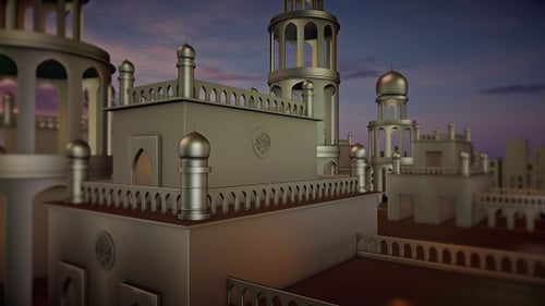 Mosque Background For Eid Al Fitr