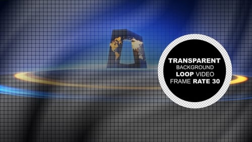 Abstract Halftone Background Loop Alpha