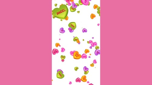 Vertikale Konversationsherzen Falling Alpha Loop V2