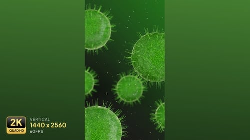 Floating Virus Particles