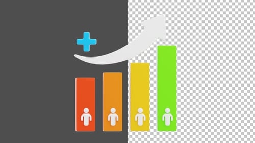 3D Animation of Demographic Trends | Alpha Channel